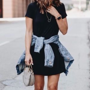 🍁RD Style Black Pocket T-Shirt Dress